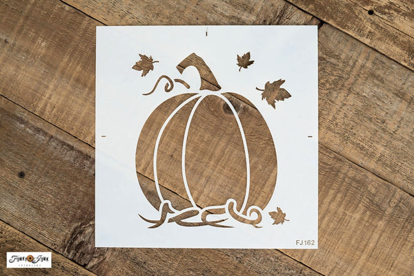 Pumpkin with Grapevines fall stencil by Funky Junk's Old Sign Stencils