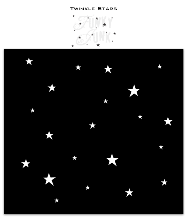 6pcs Stars Painting Stencils, 7.87 Inch Reusable Twinkle Star Theme  Stencils, Night Sky Stencils Sparkling Star Template For Painting On Wall  Wood Sig