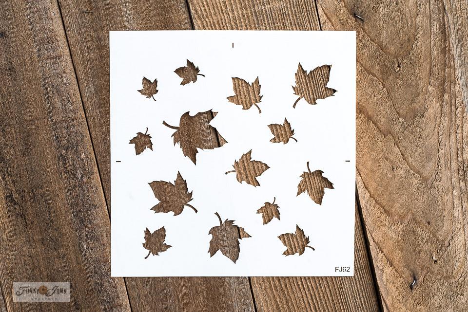5x9 Fall Leaves and Acorns StencilDefault Title